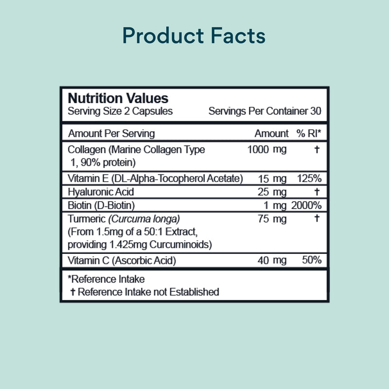 [Australia] - BetterVits Collagen Complex | 1000mg Hydrolyzed | Skin | Hair | Nails | Joints | Hydrates & Smooths | with Hyaluronic Acid & Vitamin E 