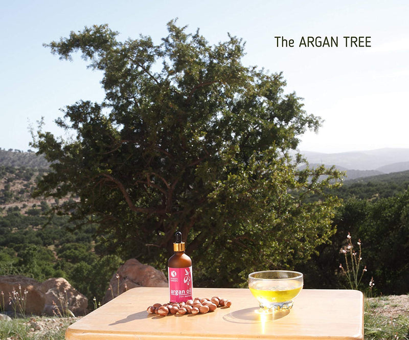 [Australia] - Argan Oil of Morocco by Fatima's Garden- Certified 100% Organic by Ecocert and USDA, moisturizer for Face, Hair, Body, Nails, cold-pressed| for soft, shiny & clear skin, strong hair 3.4 Fl oz-100ml 100 ml (Pack of 1) Pure Argan Oil 
