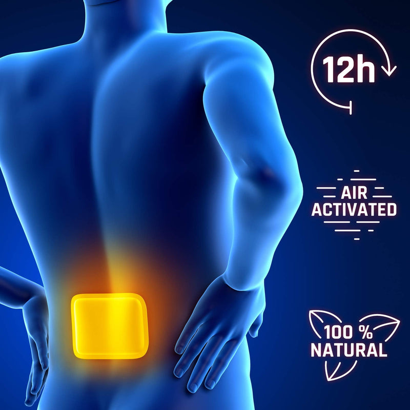 [Australia] - Heat Patch Back, Neck and Shoulders – 12h Soothing deep Heat, Back Warmer – Body Warmer self-Adhesive and air Activated – 10 Pieces 