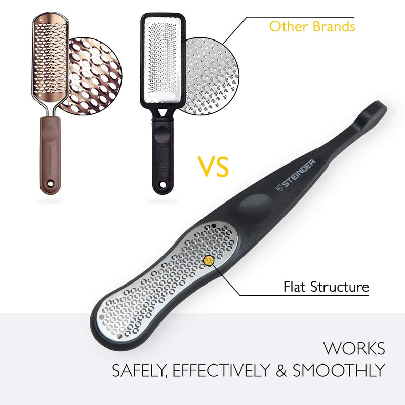 [Australia] - Steinder Foot Pedicure Rasp, PRECISE 117 Slim Foot File for Dead Skin, Korean-Made Foot Scrubber, Foot file, Hard Skin remover, Professional Foot File For Safe Exfoliation 
