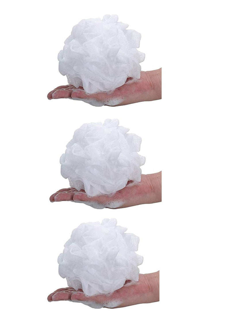 [Australia] - 3 x Loofahs Bath Shower Scrub Exfoliating Body Brush Pouf Scrubber Sponge Ball Mesh Bath loofah 3 Pack 