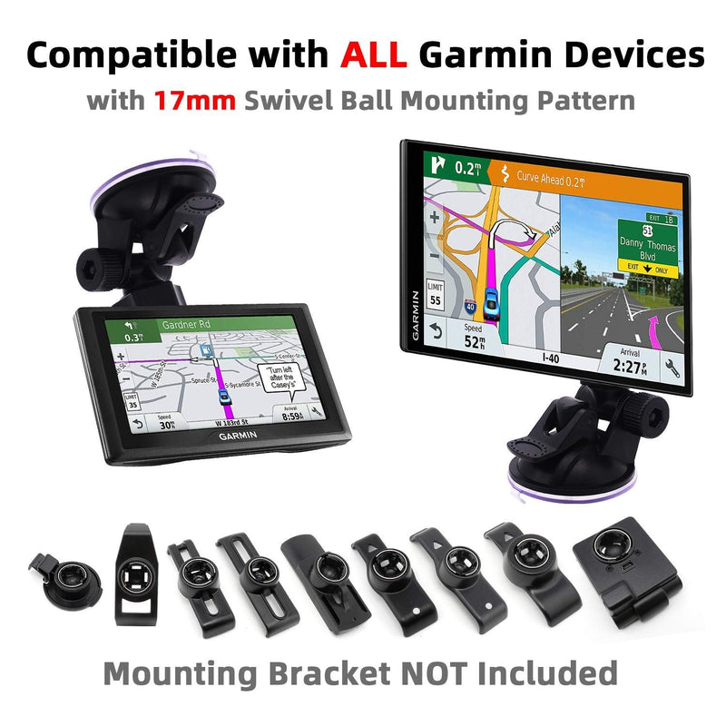 [Australia] - iSaddle for Garmin Dash Cam Holder - Suction Mount Holder for Garmin Speak Plus Dash Cam Mini 30 35 45 46 55 56 65W 66 66W Nuvi Drive Drivesmart Dezl Zumo Driveassist DriveLuxe StreetPilot RV GPS Suction Cup Mount 