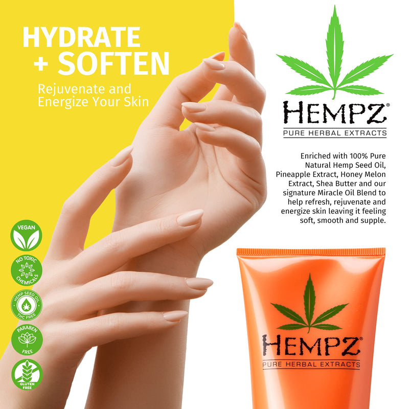 [Australia] - Hempz¬Æ Sweet Pineapple & Honey Melon Smoothing Creamy Herbal Body Wash, 250ml. 