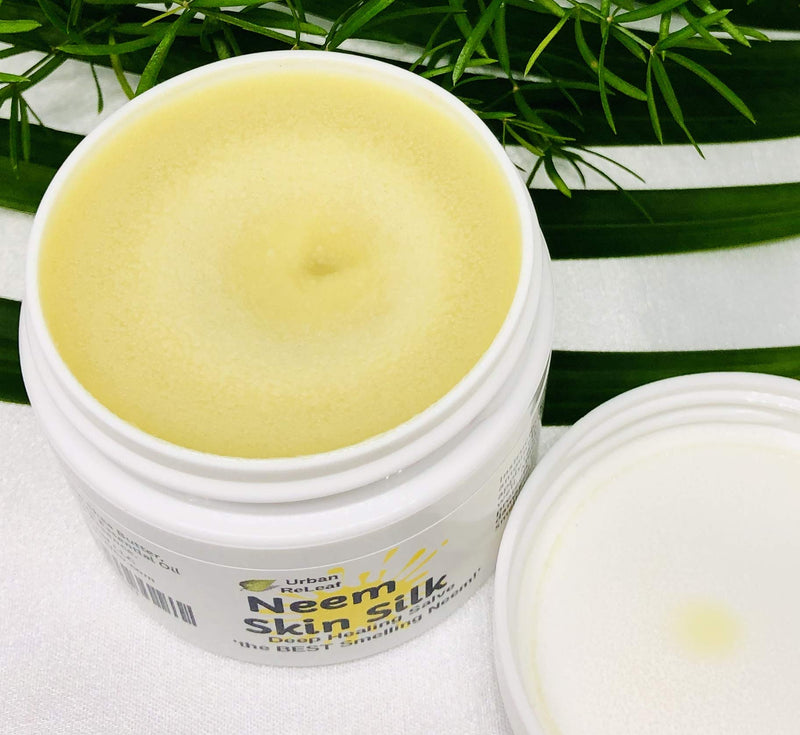 [Australia] - Urban ReLeaf Neem Skin Silk! Healing Salve. Repairs Dry Skin! Vegan. Ayurveda rejuvenate. Feed your skin. rub it in! Shea Butter & Neem Oil, Fragrance 