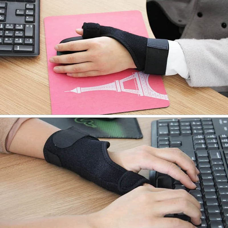[Australia] - Thumb Splint Spica Brace|Provides Support to Wrist & Thumb|Guards Left or Right Hand|For Fracture Arthritis Tenosynovitis & Carpal Tunnel Syndrome|Adjustable for Left or Right Hand 