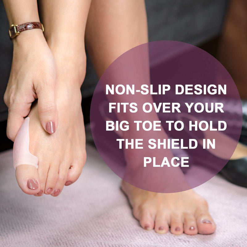 [Australia] - Promifun Gel Bunion Protector Shield, 10 Pack of Bunion Pads and Cushions, Bunion Guard for Big Toe, Relieve Foot Pain from Friction, Rubbing and Pressure Clear(10pcs) 
