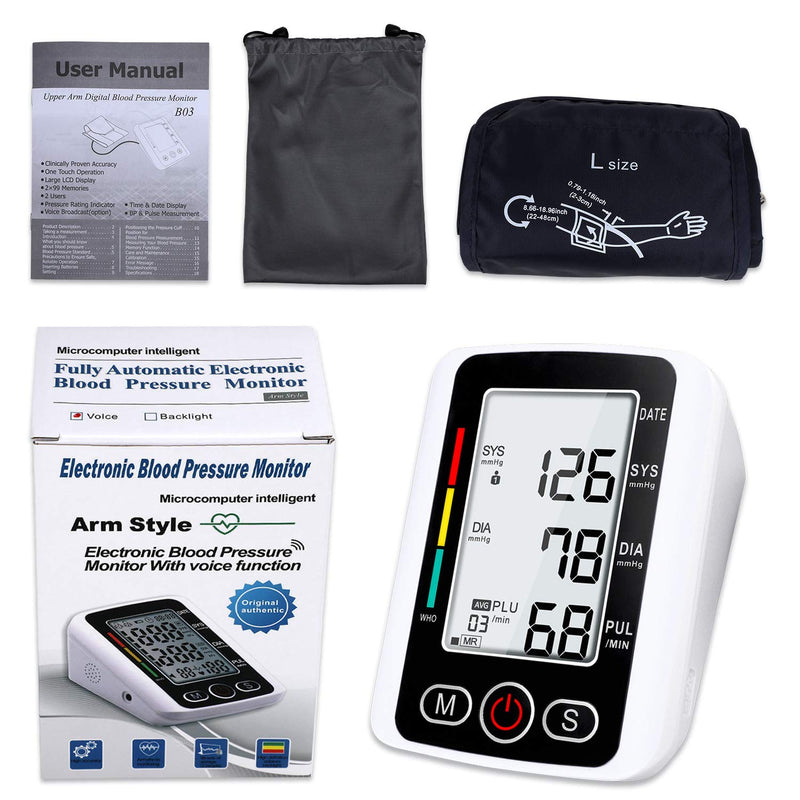 [Australia] - AolsteCell Blood Pressure Monitor, Upper Arm Blood Pressure Machine BP Monitor with Large Cuff for Home Use 
