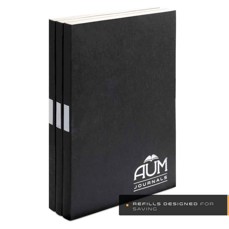[Australia] - Aum Refillable Journal for Life - Small Leather Pocket Journal (15x11cm) A6 Notebook with 164 Ruled, Eco Friendly Pages (Aum Journals A6 Classics - Tan Journal) 
