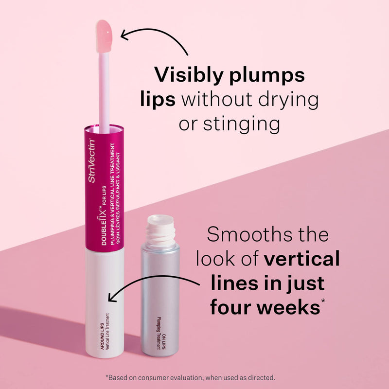 [Australia] - StriVectin Anti-Wrinkle Double Fix for Lips Plump & Smooth Vertical Lines, Hydrating Two-in-One Treatment, 0.16 Fl O 