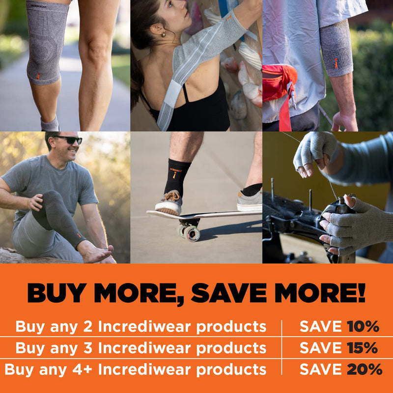 [Australia] - Incrediwear Ankle Sleeve – Ankle Brace for Joint Pain Relief, Sprained Ankle Support, Arthritis, Inflammation Relief, and Circulation, Ankle Support for Women and Men (Grey, Small/Medium) Grey Small/Medium (Pack of 1) 