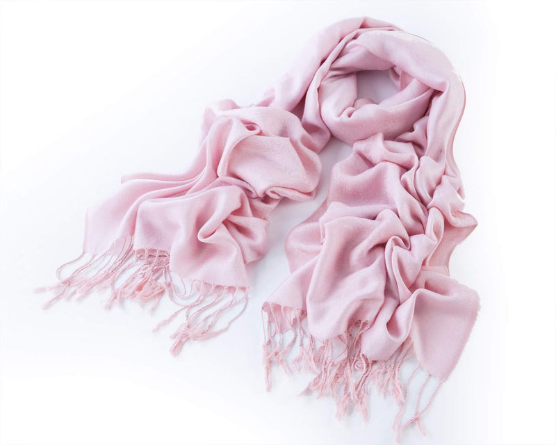 [Australia] - Signare Pashmina Shawls and Wraps Scarf for Women Baby Pink 