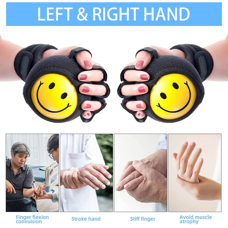 [Australia] - Anti-spasticity Ball Splint Hand Finger for Hand Stroke Hemiplegia Finger Recovery Spasm Dystonia Hemiplegia Finger Training Hand Functional Impairment for Children and Men and Women Medium 