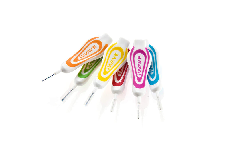 [Australia] - i-Wave Interdental Brushes, Orange, IW-IDSSS 5 Count (Pack of 1) 