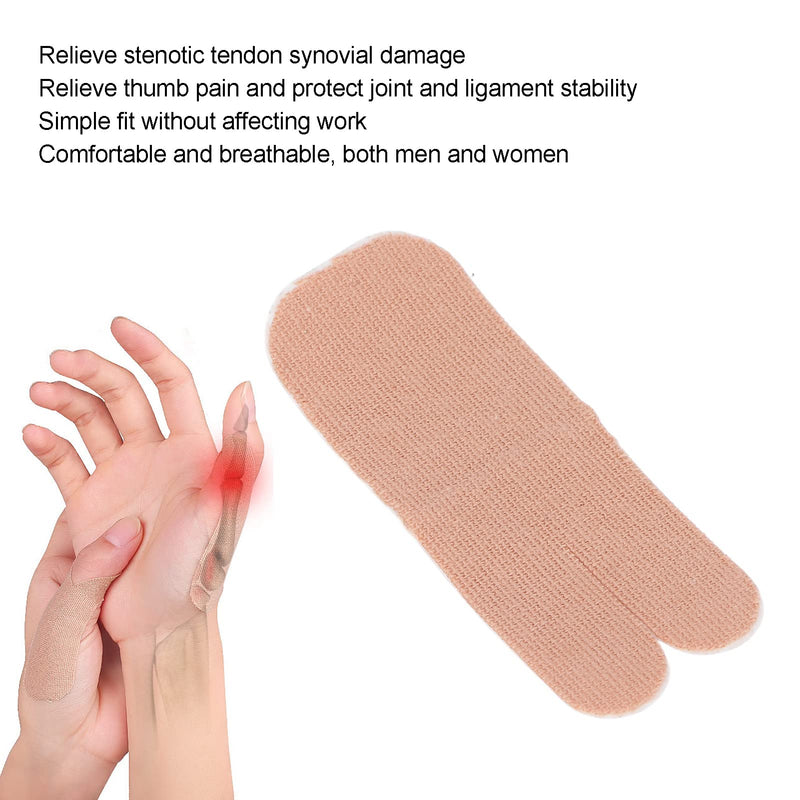 [Australia] - Thumb Protecting Tape - Thumb Protection Patch - Stretchy Athletic Tape for for Thumbs Pain Relief - Self Adhesive Elastic Cloth for Fingers Protection, 10 Pcs 