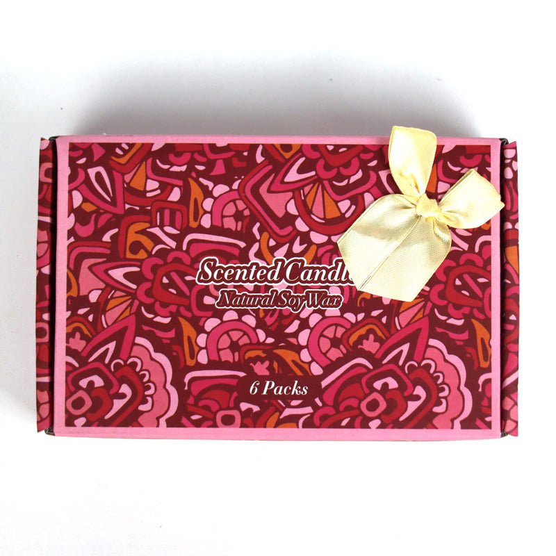 [Australia] - Scented Candles Set, Natural Soy Wax Candles in Portable Tin, Aromatherapy Candle Gift Set for Mother's Day, Christmas, Birthday, Ideal for Yoga, Relaxation, Meditation, 6 Packs 
