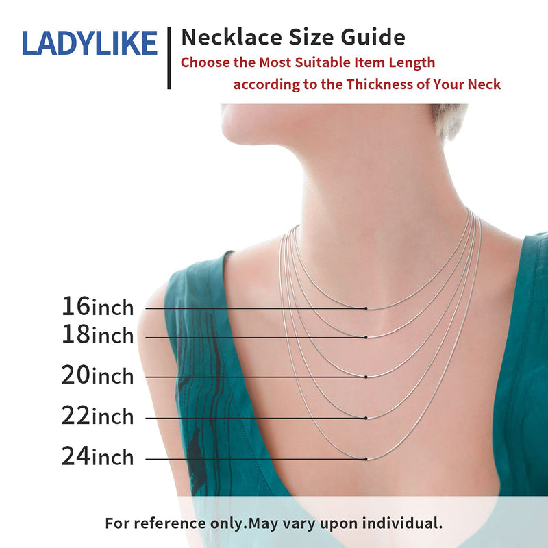 [Australia] - Ladylike 925 Sterling Silver Chain for Women Girls, 1.25mm Italian Cable Chain Necklace, Classic Lobster Claw Clasp, Extreme Solid and Anti-oxidation, 16/18/20/22/24 Inch 16.0 Inches 