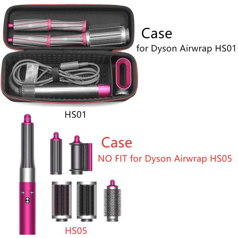 [Australia] - Hensych Travel Carrying Protective Case Suitable for Dyson Airwrap HS01 ONLY Styler Hair Curler Accessories Storage 