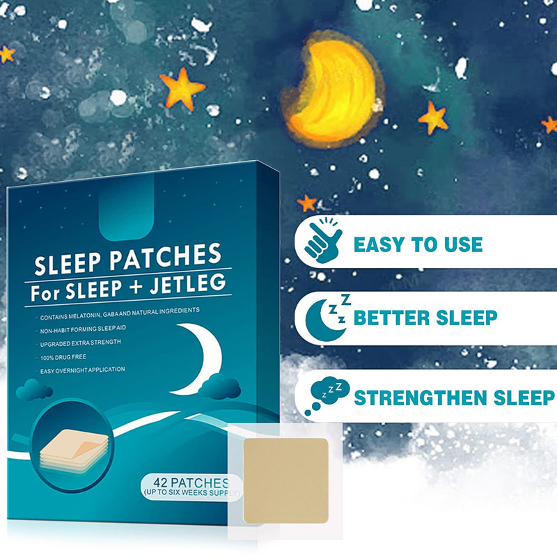 [Australia] - 42 PCS Sleep Patches, Sleep Aids for Adults Sleeping Patch to Improve Quality Sleep, Sleep Helper Natural Sleep Stickers 
