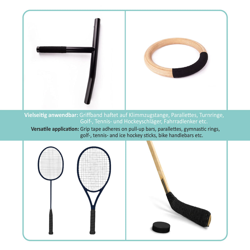 [Australia] - Grip Tape Sports, Non-Slip as Well as self-Adhesive overgrip Field Hockey Tape, Anti-Slip Grip Tape for Golf, Tennis, Badminton, Field Hockey Sticks as Well as Pullup Bars 