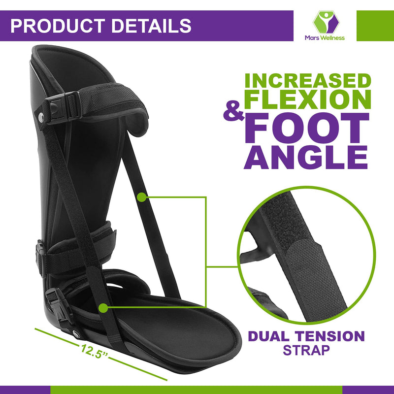 [Australia] - Mars Wellness Plantar Fasciitis Posterior Night Splint - Large Large (Pack of 1) 