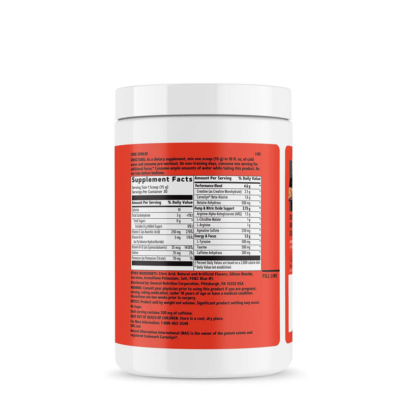 [Australia] - GNC Unbreakable Performance Pre-Workout | Energy+ Performance, Banned Substance Free | Cryo Blue | 30 Servings 