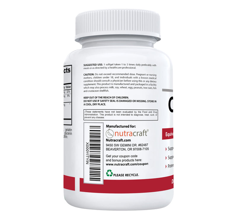 [Australia] - #1 Cranberry Extract Concentrate | 12,600 mg of Fresh Cranberries, Vitamin C + E | Bladder & Urinary Tract Support | Sugar Free | 60 Softgel Capsules 