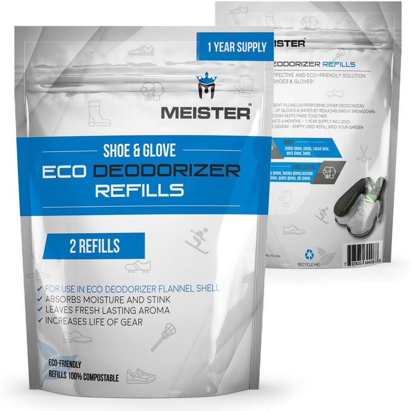 [Australia] - Meister 2 Refills (1 Year Supply) Shoe & Glove Eco Deodorizer - Powerful, Absorbs Stink, Leaves Fresh Scent Shoes & Large Gloves Fresh Linen 
