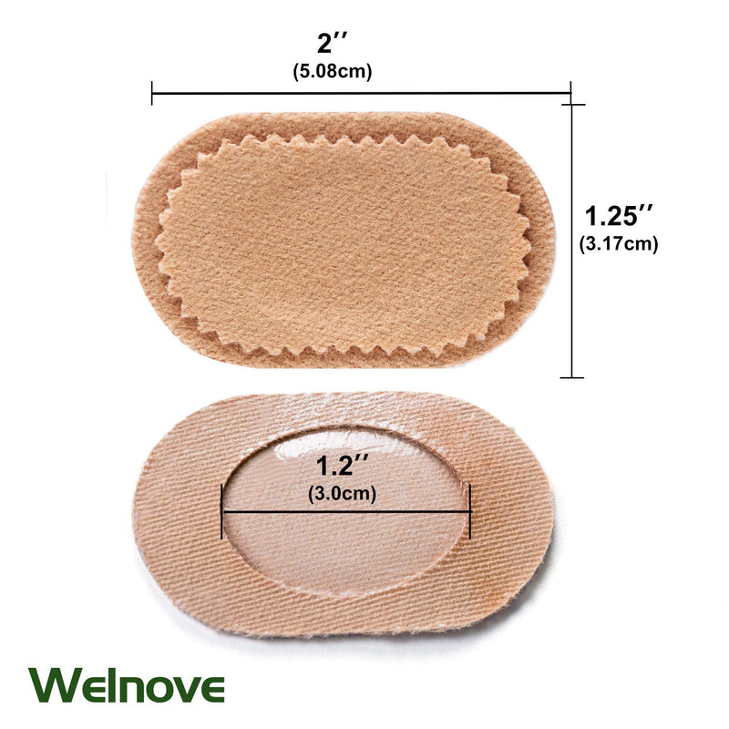 [Australia] - Welnove 36 CT Bunion Cushions Pad - Fabric Toe and Foot Bunion Protector Pads, Bunion Relief Pads for Reduce Rubbing, Callus, Chafing, Friction -Strong Adhesive Stay in Place 