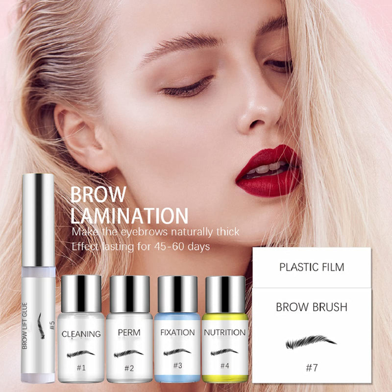 [Australia] - Brow Lamination Kit, Professional Brow Lift Kit, Semi-Permanent Brow Perming Kit, 3D Eyebrow Lifting Eyebrow Enhancer Brows Styling Kit For Salon Home Use, Natural and Long Lasting 