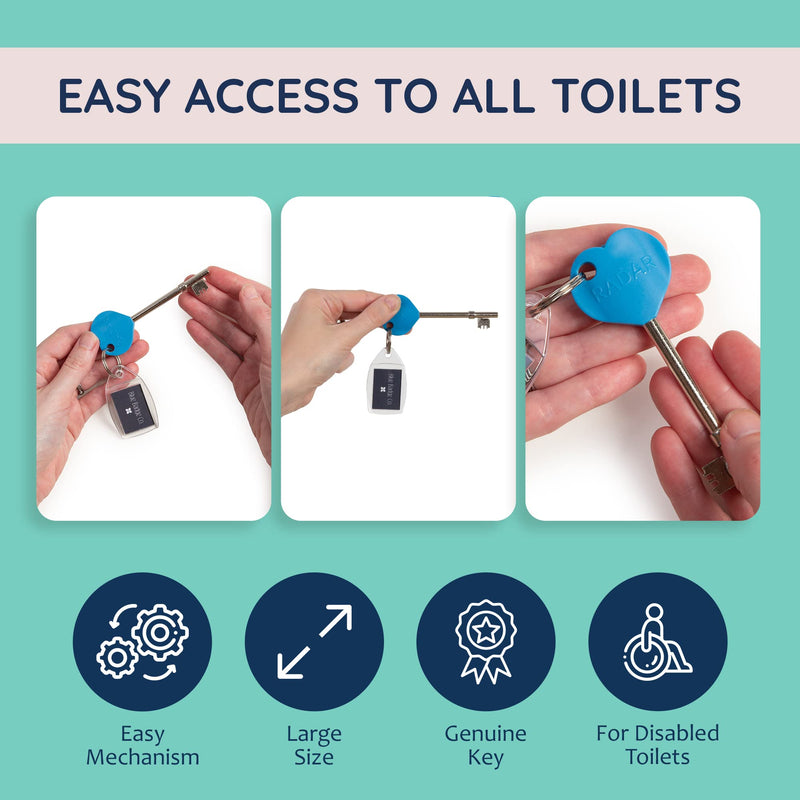 [Australia] - RADAR Blue Badge Co Genuine NKS RADAR Key for Disabled Toilets, Accessible Loos in the UK, Easy Turn Access Key, Ideal for Disabled Blue Badge Holders 