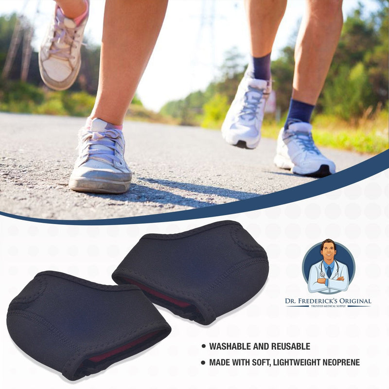 [Australia] - Dr. Frederick’s Original Neoprene Heel Guard Set - 2 Pieces - Heel Protectors - Relieve Heel Pain from Plantar Fasciitis - Heel Spur - Cracked Heels - W7.5 - 10 | M6 - 8 