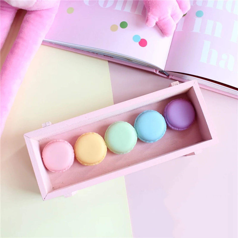 [Australia] - Rocutus 16 Pieces Macaron Case,Candy Color Mini Macaron Box, Macaron Jewelry Box, Macaron Cute Pill Box, Macaron Jewelry Storage Box, Cute Pill Organizer Case 