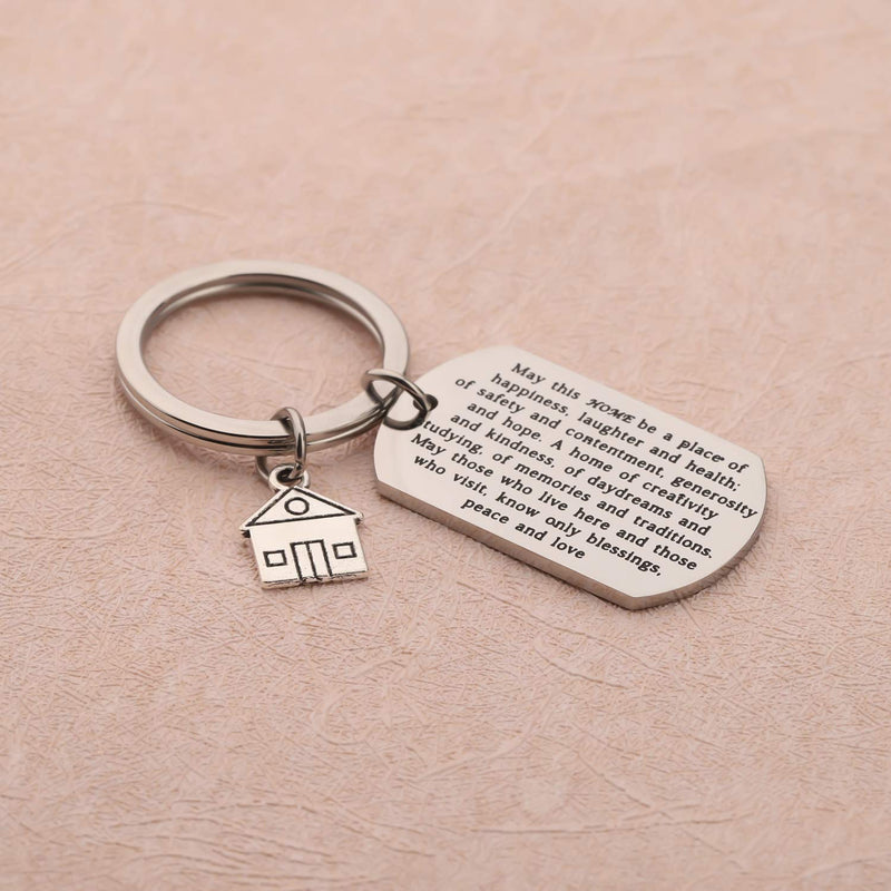 [Australia] - FUSTMW Housewarming Gift New Home Keychain Gift for New Homeowner Jewelry Moving in Gift House Keyring First Home Gift Realtor Closing Gifts New Home Keychain DT 