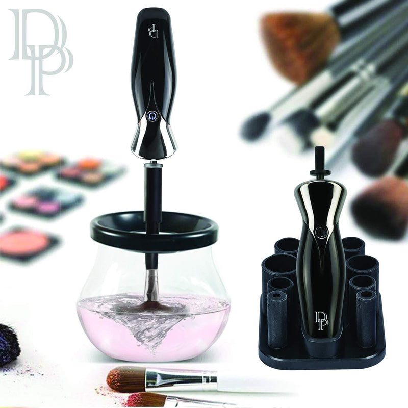 [Australia] - DP Beauty Line Electric Makeup Brush Cleaner & Dryer Set, Keep Your Brushes Clean and Dry, 8 Collars Sizes, 2 Speeds, USB Rechargeable and Portable 