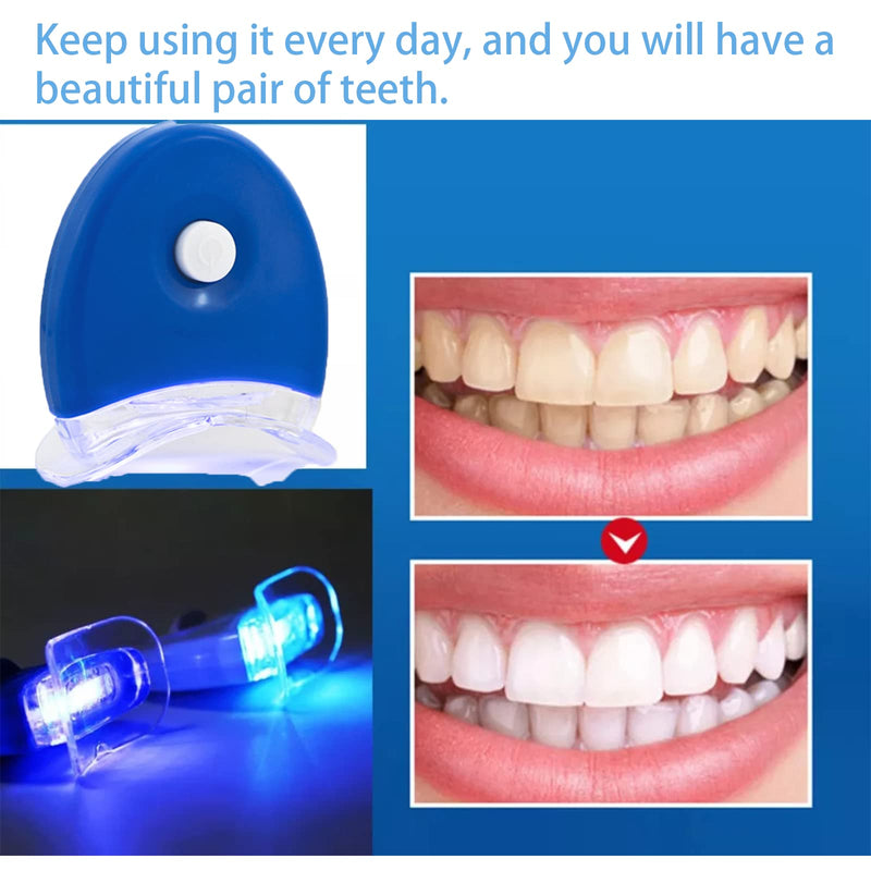 [Australia] - Teeth Whitening Kit 5×3ml Whitening Gel with Professional LED Light Reduce Sensitive Teeth Whitening Kit Remove Stains Whiten Teeth Quick Resultsing 