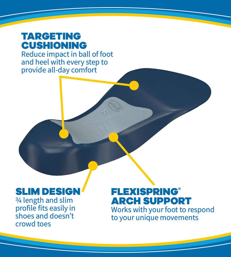 [Australia] - Dr. Scholl’s Tri-Comfort Insoles Comfort for Heel, Arch and Ball of Foot with Targeted Cushioning and Arch Support (for Women's 6-10, Also Available for Men's 8-12) Women 6-10 