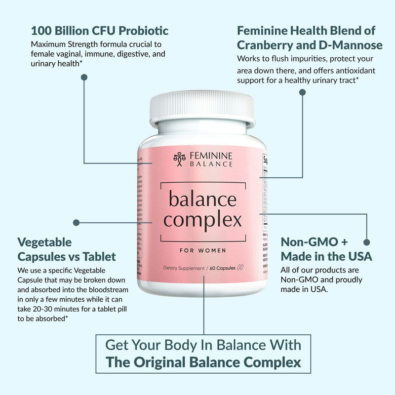 [Australia] - Balance Complex Vaginal Health Dietary Supplement, 60 Capsules 