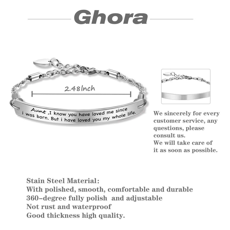 [Australia] - G-Ahora Mom Aunt Nana Jewelry Mother Bracelet Best Aunt Jewelry Nana Apppreciation Gift Generation Gift for Mimi Aunt Mom aunt bracelet 