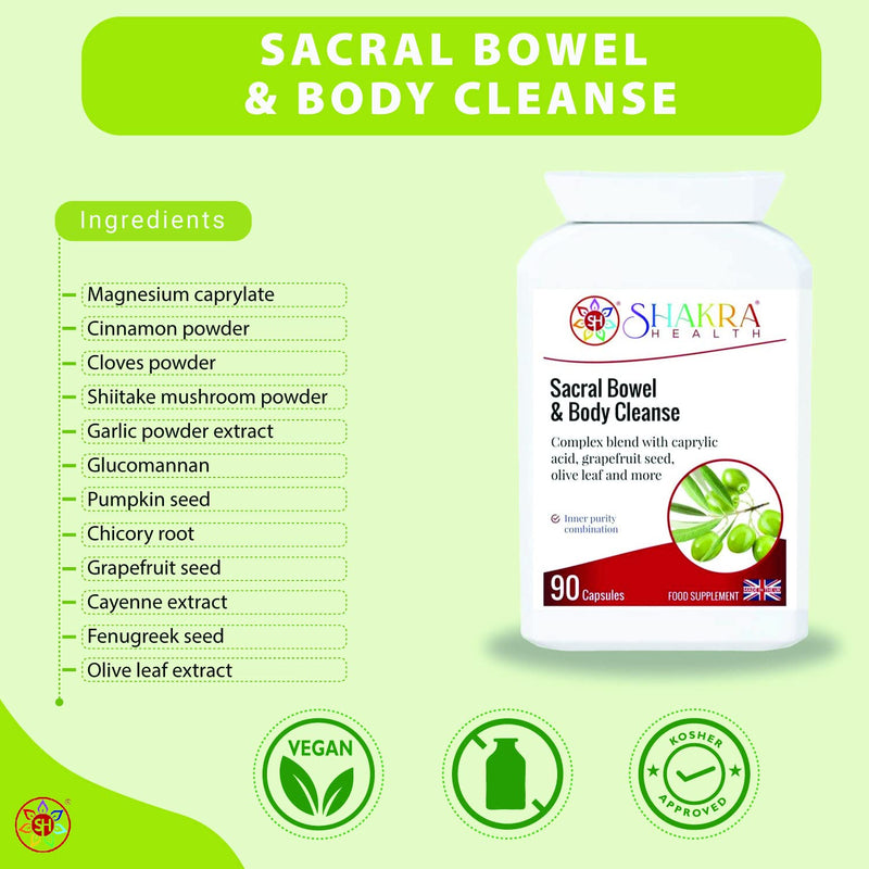 [Australia] - Sacral Bowel & Body Cleanse | Gastrointestinal Cleanse Support - Spirituality, Science & Supplements by Shakra Health 