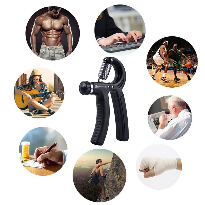 [Australia] - ideapro Hand Grip Strengthener Adjustable Resistance (10-50kg),Hand Grip Exerciser,Forearm Grip, Hand Squeezer, Hand Exercise, Gripper, Finger Strengthener 1 PCS 