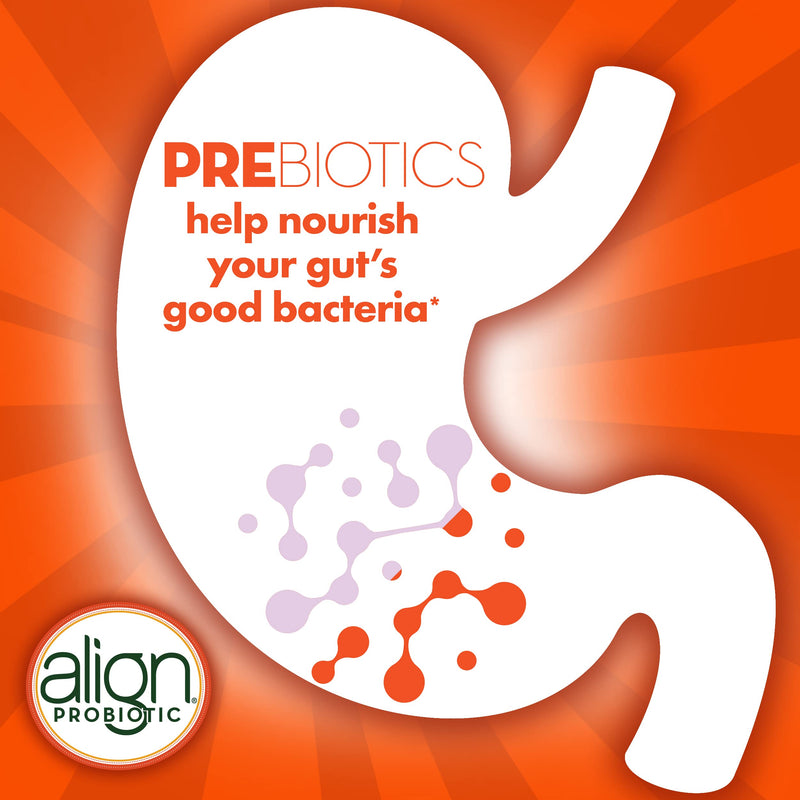 [Australia] - Align DualBiotic, Prebiotic + Probiotic for Women and Men, Help Nourish and Add Good Bacteria for Digestive Support, Natural Fruit Flavors, 60 Gummies 