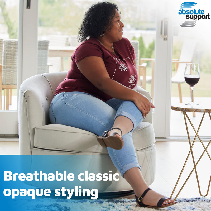 [Australia] - 2XL-7XL Plus Size Big and Tall Compression Socks 20-30mmHg - Wide Calf Open Toe 4X-Large Beige 