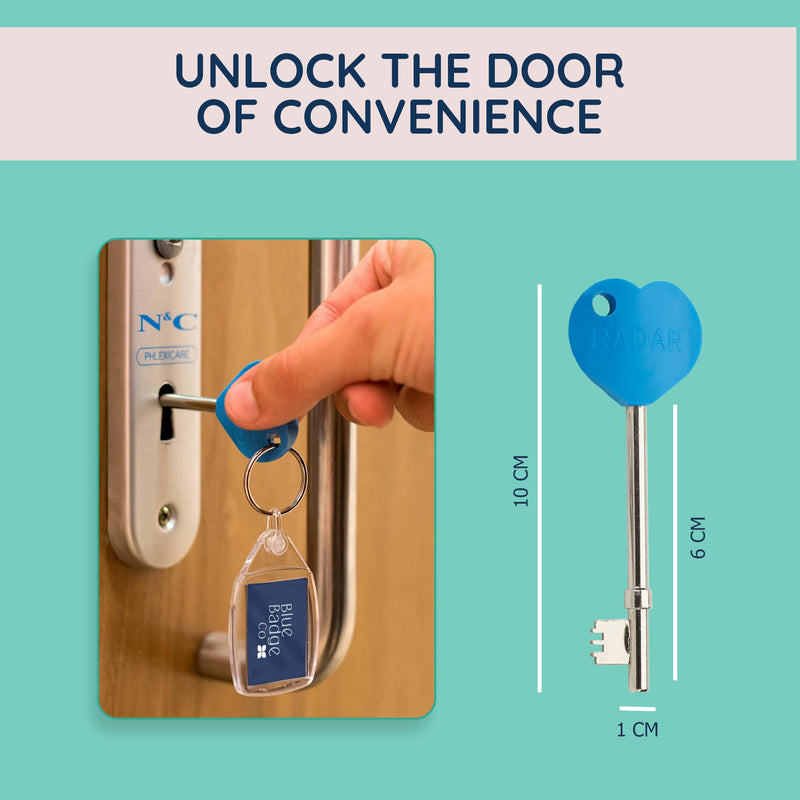 [Australia] - RADAR Blue Badge Co Genuine NKS RADAR Key for Disabled Toilets, Accessible Loos in the UK, Easy Turn Access Key, Ideal for Disabled Blue Badge Holders 