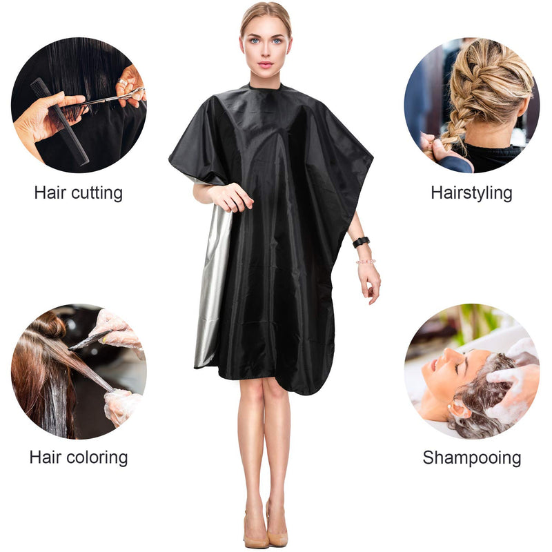 [Australia] - 12 Pieces Waterproof Hair Salon Cape Haircut Barber Cape Hairdresser Barber Cape Hair Styling Cutting Cape Hairdressing Salon Apron for Barber, Salon, Shampoo Cloth 