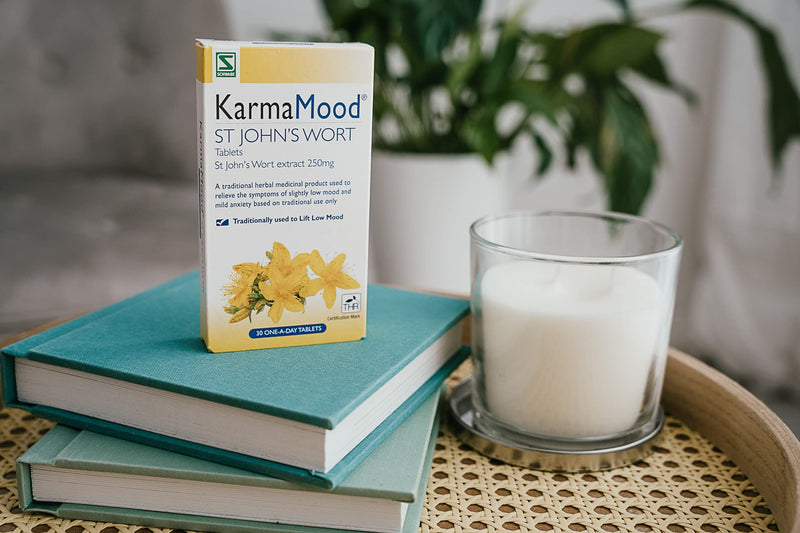 [Australia] - Schwabe Pharma - KarmaMood - St John's Wort Extract 250mg - Traditionally Used for Low Mood and Mild Anxiety - Traditional Herbal Medicinal Product - 30 Tablets 