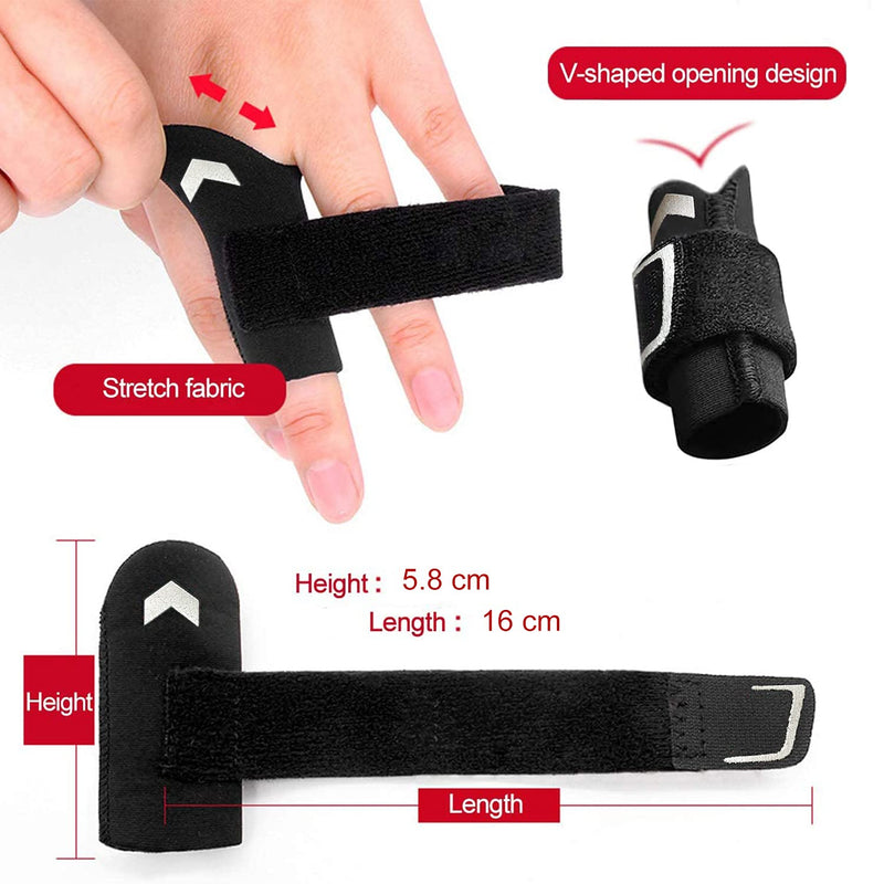 [Australia] - VHOPMORE Neoprene Finger Splints Wraps Adjustable Finger Brace Trigger Finger Buddy Splint Mallet Finger Guard for Arthritis Sport Finger Support Sleeves Protector for Basketball Volleyball Tennis - S 