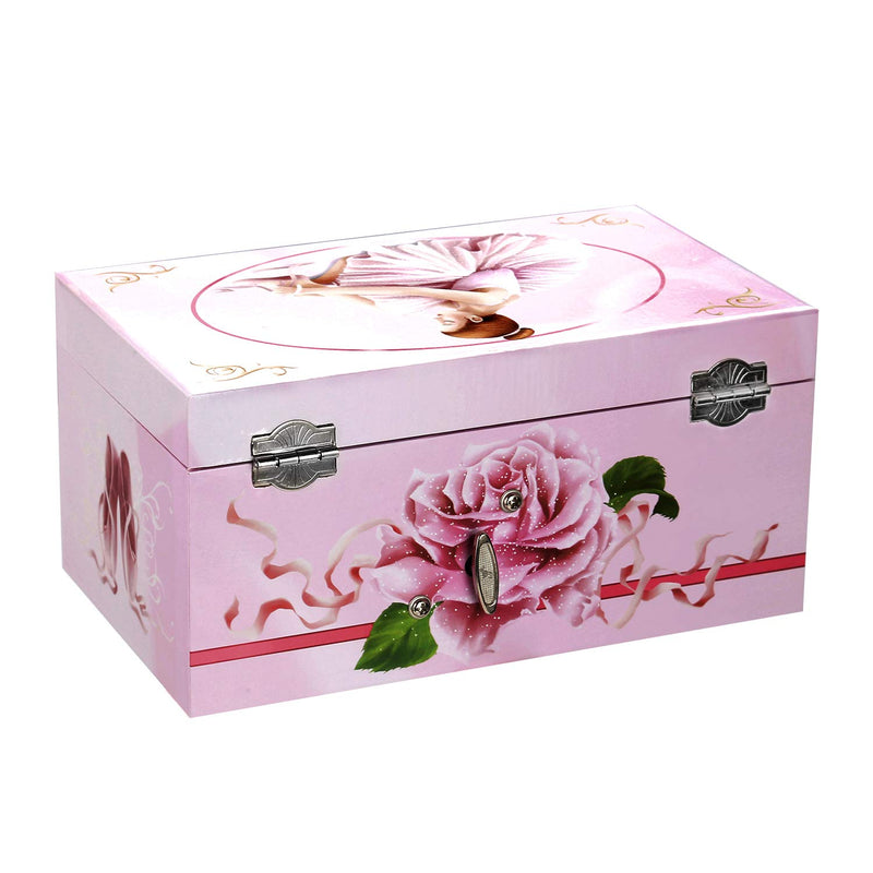 [Australia] - TAOPU Sweet Musical Jewelry Box with Pullout Drawer and Dancing Ballerina Girl Figurines Music Box Jewel Storage Case for Girls 