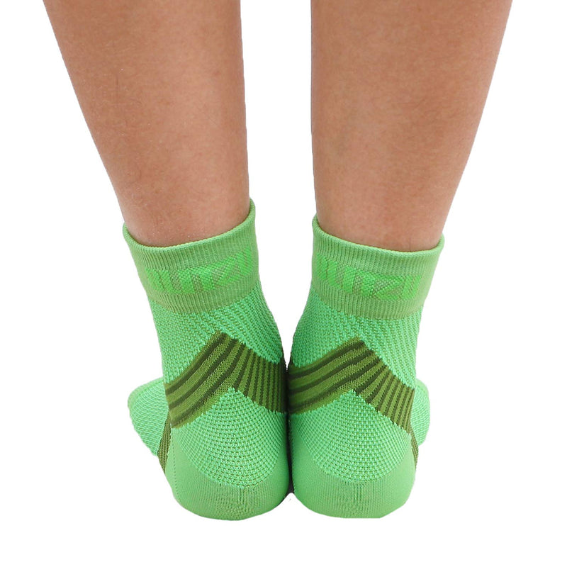 [Australia] - BLITZU Plantar Fasciitis Compression Socks For Women & Men - Best Ankle and Ankle Sleeve For Everyday Use - Provides Foot & Arch Support. Heel Pain, and Achilles Tendonitis Relief. GREEN L/XL Large/X-Large (1 Pair) 