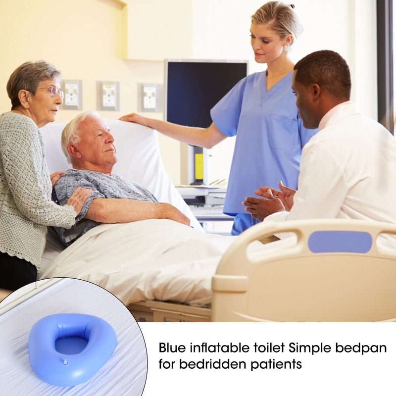 [Australia] - Raguso Good Air Permeability Bed Pan Resistant to Tortuosity Patient Care Bedpan PU material for Patients for Fractured for Elderly Bedridden 