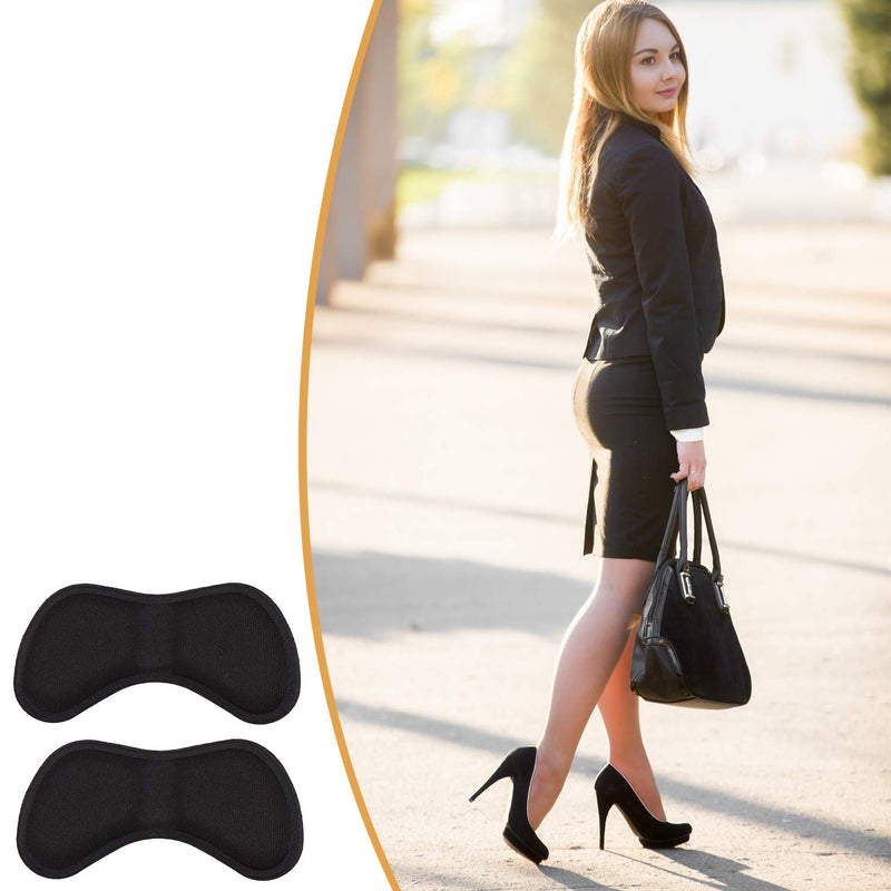 [Australia] - Heel Stickers Heel Cushion Pads Shoe Heel Insoles for Improved Shoe Fit and Comfort, (3 Black and 3 Beige) 
